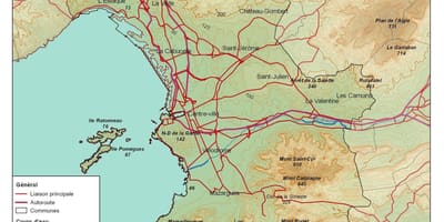 Топографическая карта Марсилия